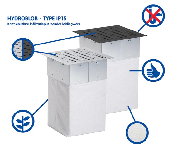 gelijktijdig Manie Verrassend genoeg Hydroblob IP15 infiltratieput - De afvoerput zonder leidingwerk!